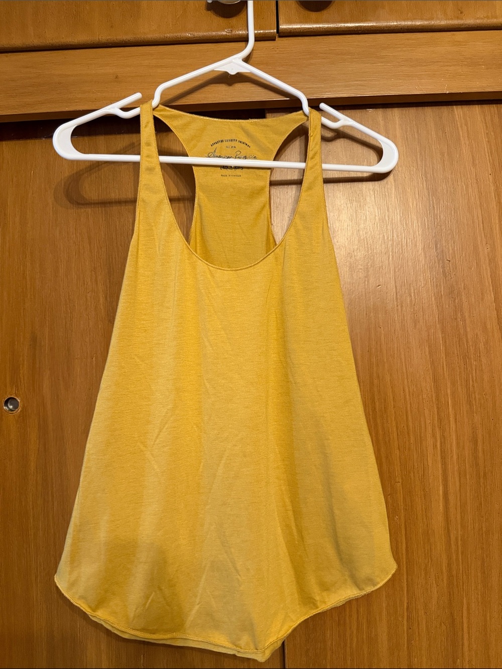 American Rag Yellow Racerback Tank Top